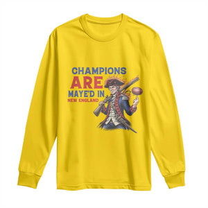 Champions Are Maye'd In New England Long Sleeve Shirt Game Day Sports Fan Gift TS12 Daisy Print Your Wear