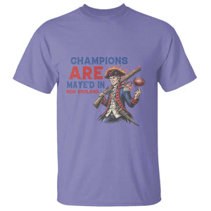 Champions Are Maye'd In New England T Shirt Game Day Sports Fan Gift TS12 Violet Print Your Wear