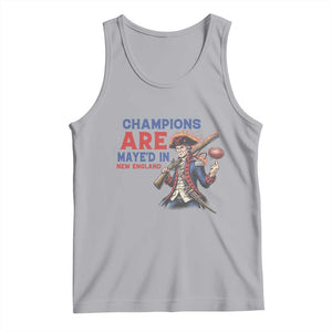 Champions Are Maye'd In New England Tank Top Game Day Sports Fan Gift TS12 Athletic Heather Print Your Wear