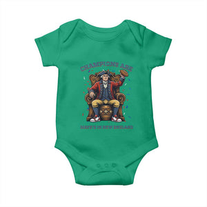 Champions Are Maye'd In NE Baby Onesie Football Quarterback Number 10 TS12 Irish Green Print Your Wear