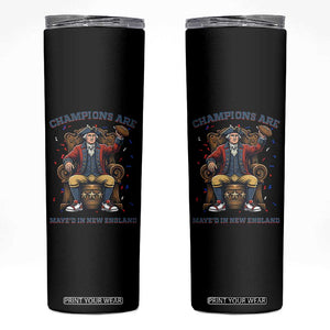 Champions Are Maye'd In NE Skinny Tumbler Football Quarterback Number 10 TS12 Black Print Your Wear