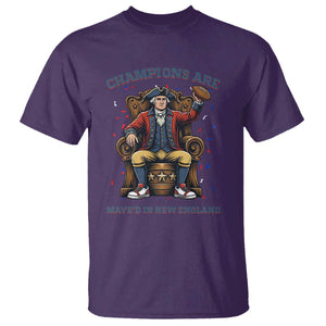 Champions Are Maye'd In NE T Shirt Football Quarterback Number 10 TS12 Purple Print Your Wear