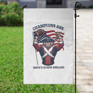 Champions Are Maye'd In New England Garden Flag Funny Quarterback Football Fan TS12 Print Your Wear