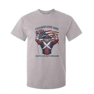 Champions Are Maye'd In New England T Shirt For Kid Funny Quarterback Football Fan TS12 Ice Gray Print Your Wear