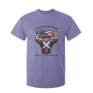 Champions Are Maye'd In New England T Shirt For Kid Funny Quarterback Football Fan TS12 Violet Print Your Wear