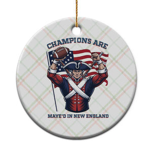 Champions Are Maye'd In New England Ceramic Ornament Funny Quarterback Football Fan TS12 1pc Christmas Plaid Print Your Wear