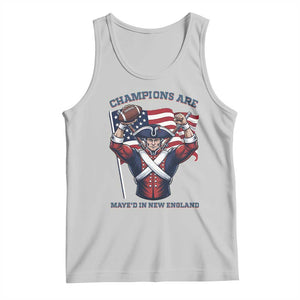 Champions Are Maye'd In New England Tank Top Funny Quarterback Football Fan TS12 Ash Print Your Wear