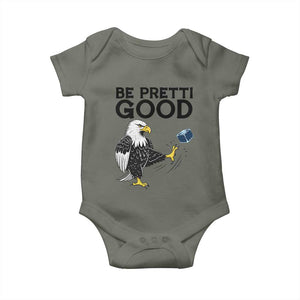 American Eagle Be Pretti Good Baby Onesie Minneapolis Support Gift TS12 Military Green Print Your Wear