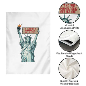 Stand With Minneapolis Garden Flag Statue Of Liberty Torch Justice Support TS12 Print Your Wear