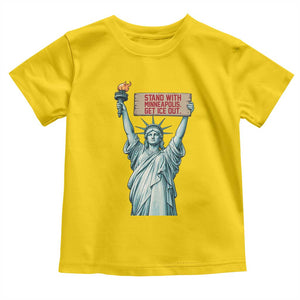 Stand With Minneapolis Toddler T Shirt Statue Of Liberty Torch Justice Support TS12 Daisy Print Your Wear