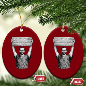 Stand With Minneapolis Ceramic Ornament Alex Pretti Memorial ICU Nurse Support TS12 Print Your Wear
