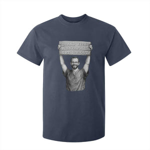 Stand With Minneapolis T Shirt For Kid Alex Pretti Memorial ICU Nurse Support TS12 Navy Print Your Wear