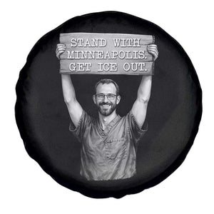 Stand With Minneapolis Spare Tire Cover Alex Pretti Memorial ICU Nurse Support TS12 Print Your Wear