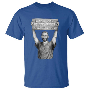 Stand With Minneapolis T Shirt Alex Pretti Memorial ICU Nurse Support TS12 Royal Blue Print Your Wear