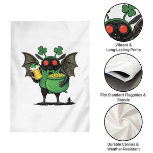 Funny Mothman Garden Flag St Patricks Day Cryptid Gift TS12 Print Your Wear