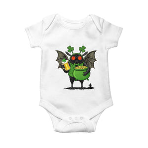 Funny Mothman Baby Onesie St Patricks Day Cryptid Gift TS12 White Print Your Wear
