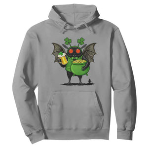 Funny Mothman Hoodie St Patricks Day Cryptid Gift TS12 Sport Gray Print Your Wear