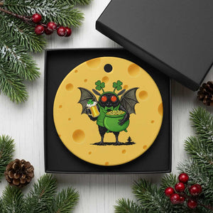 Funny Mothman Ceramic Ornament St Patricks Day Cryptid Gift TS12 1pc Yellow Cheese Print Your Wear