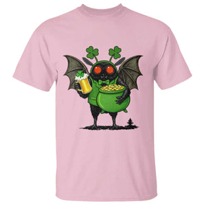 Funny Mothman T Shirt St Patricks Day Cryptid Gift TS12 Light Pink Print Your Wear