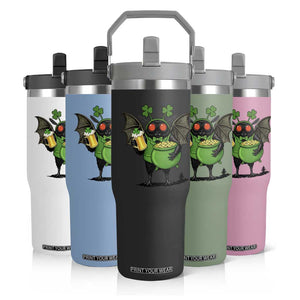 Funny Mothman Flip Straw Tumbler St Patricks Day Cryptid Gift TS12 Print Your Wear