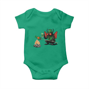Funny Cryptid Mothman Baby Onesie St Patricks Day Gift TS12 Irish Green Print Your Wear