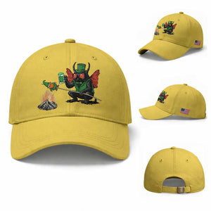 Funny Cryptid Mothman Baseball Cap St Patricks Day Gift TS12 Baseball Cap Universal Fit Yellow Print Your Wear