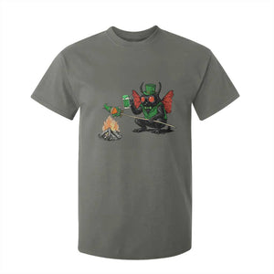 Funny Cryptid Mothman T Shirt For Kid St Patricks Day Gift TS12 Military Green Print Your Wear
