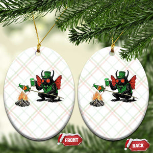 Funny Cryptid Mothman Ceramic Ornament St Patricks Day Gift TS12 Print Your Wear