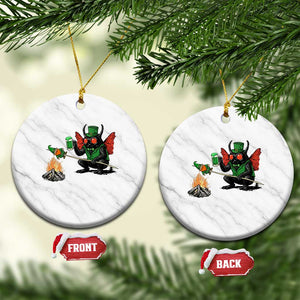 Funny Cryptid Mothman Ceramic Ornament St Patricks Day Gift TS12 1pc White Marble Print Your Wear