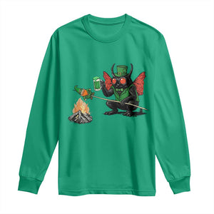 Funny Cryptid Mothman Long Sleeve Shirt St Patricks Day Gift TS12 Irish Green Print Your Wear