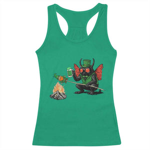 Funny Cryptid Mothman Racerback Tank Top St Patricks Day Gift TS12 Irish Green Print Your Wear