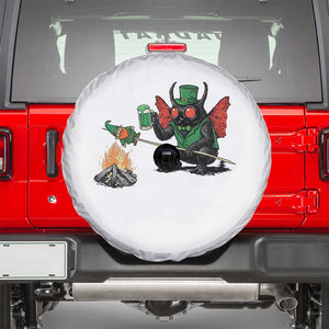 Funny Cryptid Mothman Spare Tire Cover St Patricks Day Gift TS12 White Print Your Wear