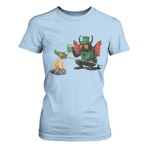 Funny Cryptid Mothman T Shirt For Women St Patricks Day Gift TS12 Light Blue Print Your Wear