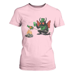 Funny Cryptid Mothman T Shirt For Women St Patricks Day Gift TS12 Light Pink Print Your Wear
