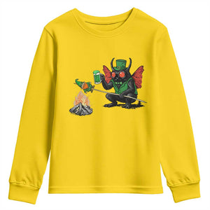 Funny Cryptid Mothman Youth Sweatshirt St Patricks Day Gift TS12 Daisy Print Your Wear