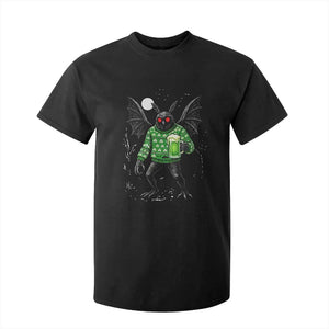 Funny Mothman St Patricks Day T Shirt For Kid Gift For Cryptid Lovers TS12 Black Print Your Wear