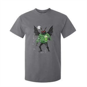 Funny Mothman St Patricks Day T Shirt For Kid Gift For Cryptid Lovers TS12 Charcoal Print Your Wear