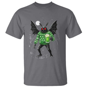 Funny Mothman St Patricks Day T Shirt Gift For Cryptid Lovers TS12 Charcoal Print Your Wear