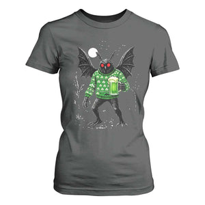 Funny Mothman St Patricks Day T Shirt For Women Gift For Cryptid Lovers TS12 Dark Heather Print Your Wear