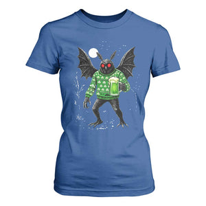 Funny Mothman St Patricks Day T Shirt For Women Gift For Cryptid Lovers TS12 Royal Blue Print Your Wear