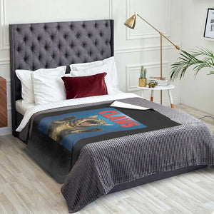 Funny Claws Cat Throw Blanket Horror Movie Parody TS12 Print Your Wear