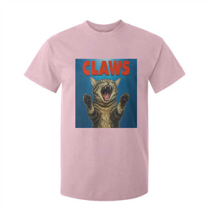 Funny Claws Cat T Shirt For Kid Horror Movie Parody TS12 Light Pink Print Your Wear
