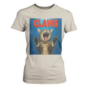 Funny Claws Cat T Shirt For Women Horror Movie Parody TS12 Sand Print Your Wear