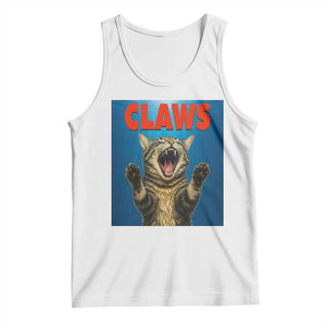 Funny Claws Cat Tank Top Horror Movie Parody TS12 White Print Your Wear