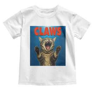 Funny Claws Cat Toddler T Shirt Horror Movie Parody TS12 White Print Your Wear