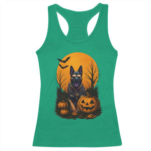Cool German Shepherd Police Dog Celebrate Halloween Racerback Tank Top TS12 Irish Green Print Your Wear
