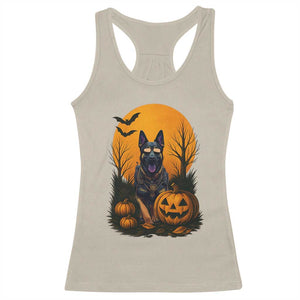 Cool German Shepherd Police Dog Celebrate Halloween Racerback Tank Top TS12 Sand Print Your Wear