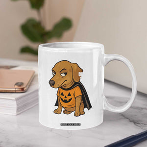Halloween Dachshund Dog Coffee Mug Did Somebody Say Treat Meme TS12 Print Your Wear