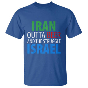 Iran And Israel Political Satire T Shirt The Great Beer Struggle
