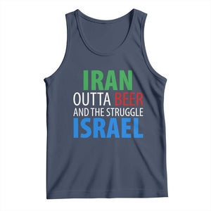 Iran And Israel Political Satire Tank Top The Great Beer Struggle